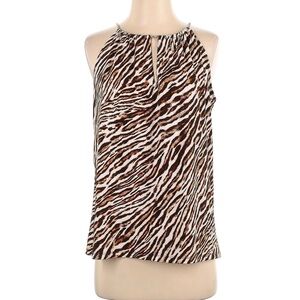 MICHAEL KORS ANIMAL PRINT HALTER TOP SIZE S